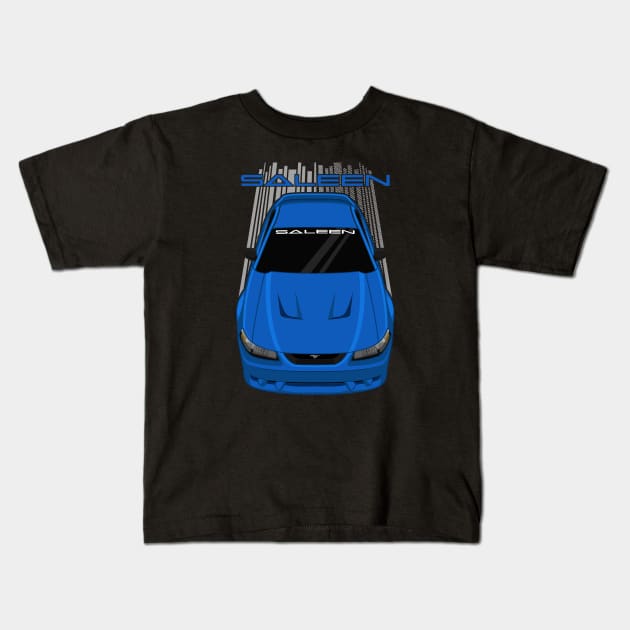 Ford Mustang Saleen SN95 - 1999-2004 - Bright Atlantic Blue Kids T-Shirt by V8social